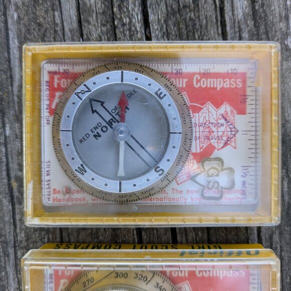 Official Girl Scout Compass Bundle of 2 Vintage - Picture 3 of 6
